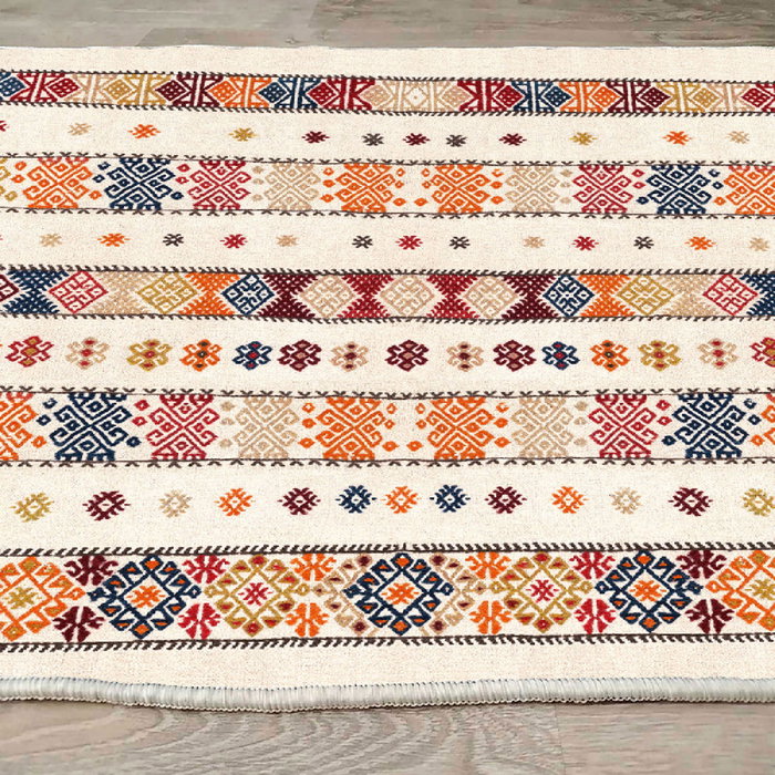 Conceptum Els1784 Alfombra de Terciopelo Multicolor 80 x 120 cm